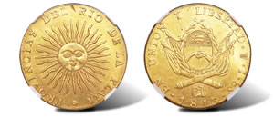 Provincias de Rio de la Plata 8 Escudos 1813J coin