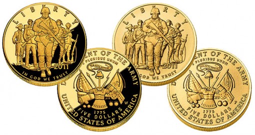 U.S. Army Commemorative $5 Gold Coin - Proof and Uncirculated