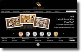 US Mint Website and Products