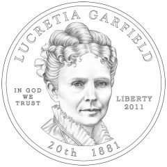 Lucretia Garfield First Spouse Gold Coin Obverse Design