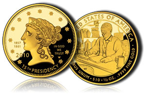 Proof Buchanan's Liberty First Spouse Gold Coin