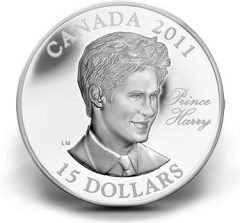2011 $15 Prince Harry Ultra-High Relief Silver Coin