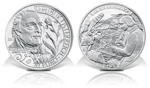2011 20€ Nicholas von Jacquin Silver Coin