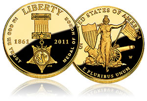 2011 $5 Gold Medal of Honor Commemorative Coin
