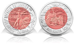 Austrian Robotics Bimetallic Coin