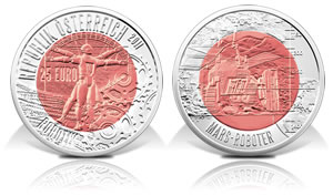 Austrian Robotics Bimetallic Coin