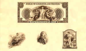 BEP Franklin Commemorative Series Inventor Intaglio Print