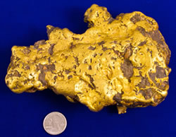 The 100-ounce gold Washington Nugget