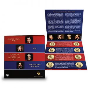 2011 Presidential $1 Coin Uncirculated Set