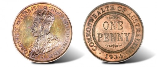Extremely Rare 1934 Proof Penny