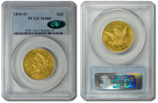 1842-O $10 Gold Eagle