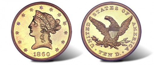 1860 $10 Liberty Eagle
