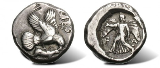 Silver stater struck circa 452 BC