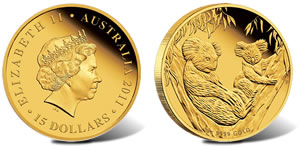 2011 Australian Koala 5 Ounce Silver Proof Coin