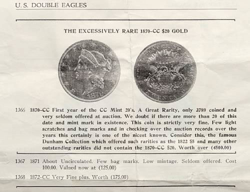 1870-CC Double Eagle description