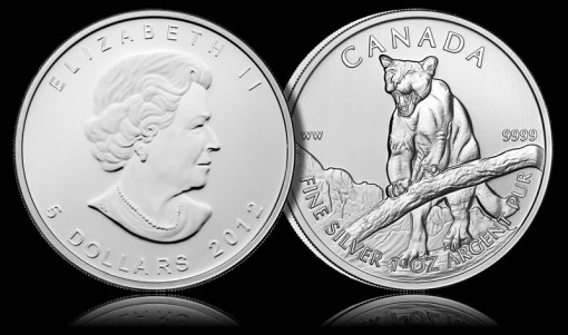2012 Canadian Cougar Silver Bullion Coin
