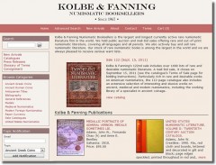New Website of Kolbe & Fanning Numismatic Booksellers