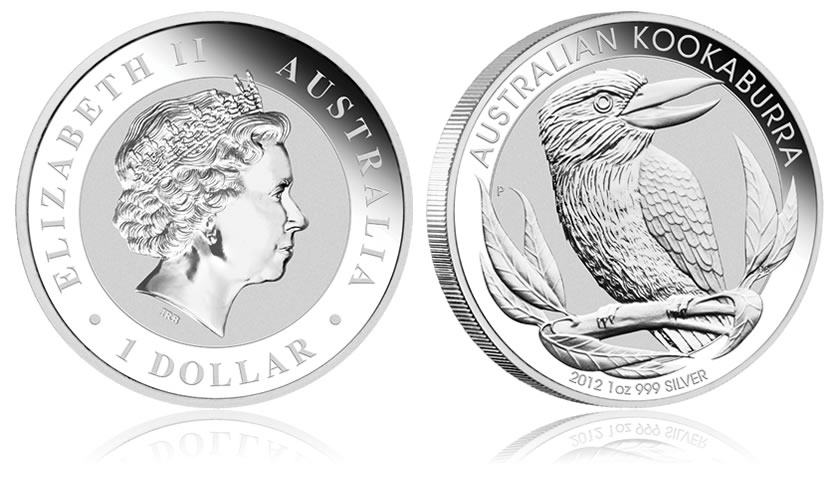 Australia $ 1 Kookaburra 2012 1 oz .999 Silver Coin