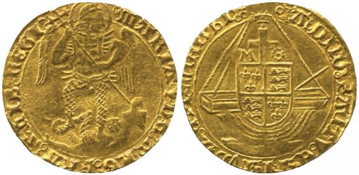 Elizabeth I (1558-1603), Gold Angel coin