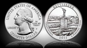 Gettysburg 5 Oz Silver Uncirculated Coin