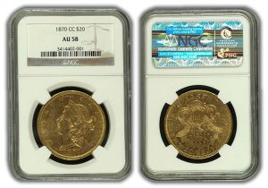 1870-CC $20 Liberty Double Eagle Gold Coin