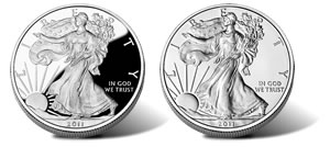 2011 Proof and Uncircualted Silver Eagles