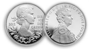 2012 UK Queen's Diamond Jubilee £5 Coin