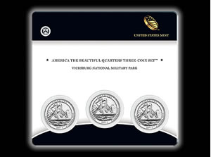 Vicksburg Quarter Three-Coin Set