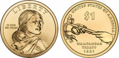 2011 Native American 1 Dollar Coin