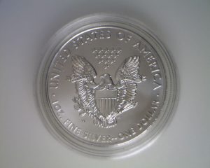 2011-W Uncirculated American Silver Eagle (reverse)