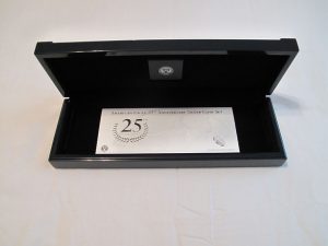 American Silver Eagle 25th Anniversary Set Case and Certificate