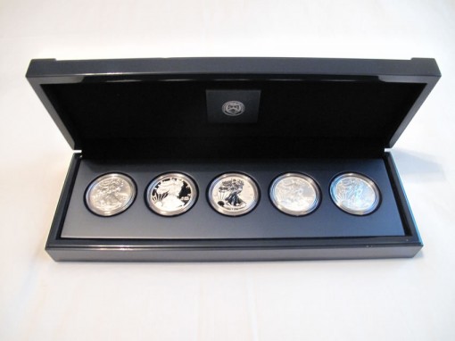 American Silver Eagle 25th Anniversary Set - Opened Case