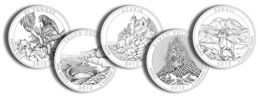 2012 America the Beautiful Quarters and Silver Coins Designs