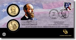 James Garfield Presidential Dollar Coin Cover