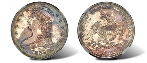 1839-O branch mint proof half dollar