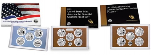 2010-2012 America the Beautiful Quarters Proof Sets