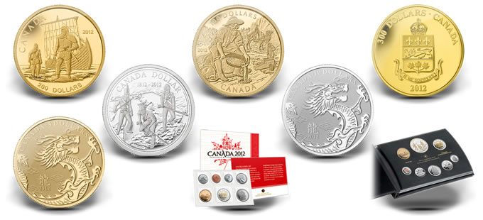 2012 Canada Uncirculated Set of Coins 