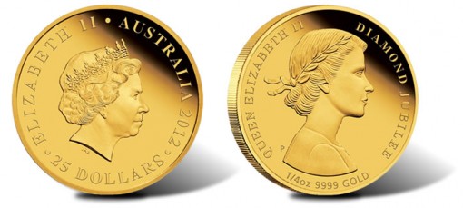 2012 Queen Elizabeth II Diamond Jubilee Australian Gold Coin