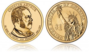 Chester A. Arthur Presidential $1 Coin