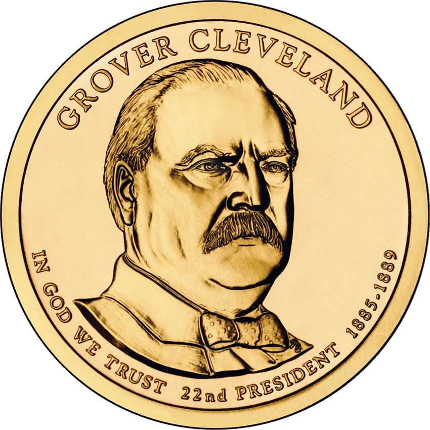 Grover Cleveland\u0026#39;s First Term Presidential $1 Coin Released | Coin ...