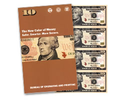 Series 2009 10 Uncut Currency Sheet