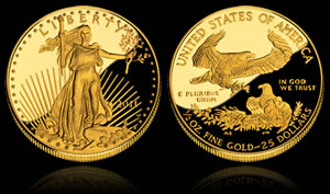 2011-W $25 Proof American Gold Eagle Coin