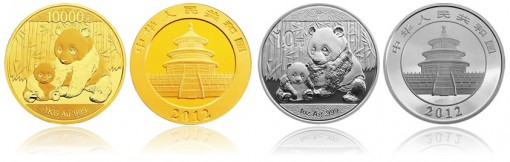 2012 Chinese Gold and Silver Panda Coins