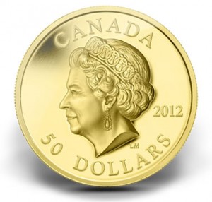2012 $50 QUEEN'S DIAMOND JUBILEE ULTRA-HIGH RELIEF GOLD COIN