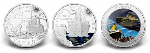 Canadian 2012 Titanic Commemorative Coins