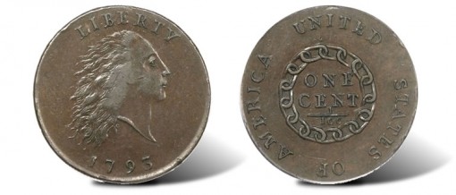 1793 Chain cent