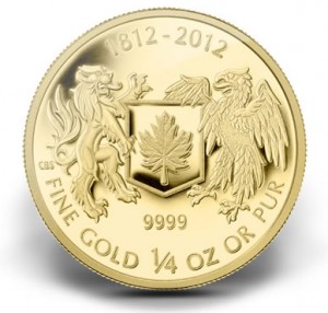 2012 $10 War of 1812 Gold Coin