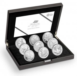 2012 Britannia 9 Coin Half Ounce Silver Set