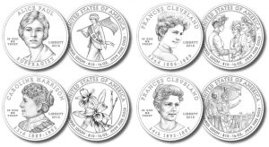 Line Art Designs of 2012 First Spouse Gold Coins