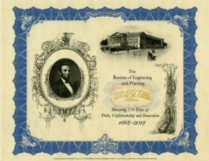 150th Anniversary Lincoln Intaglio Print